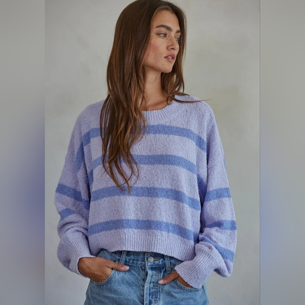 Women's Spring Fling Lilac Periwinkle Sweater